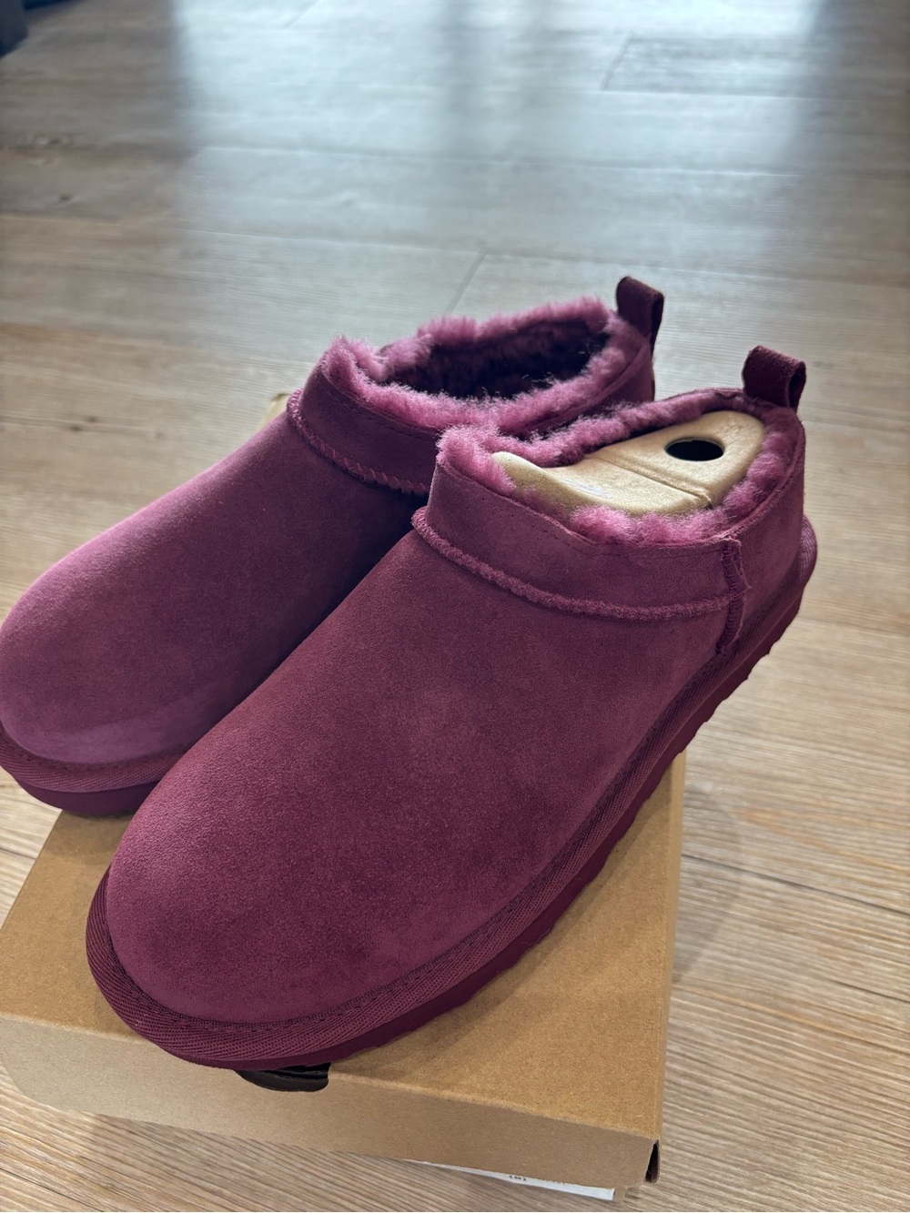UGG Classic Micro Slip-On Shoes in Berry